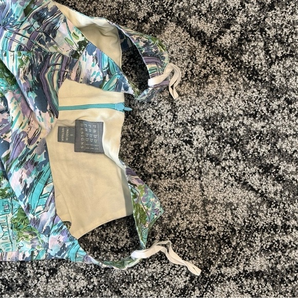 Rabbit Rabbit Rabbit Green and Blue Sleeveless Sundress - Picture 5 of 8